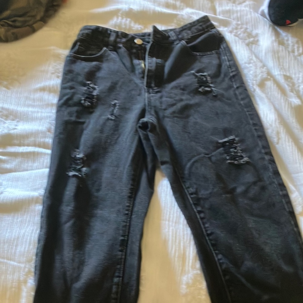 Black baggy jeans